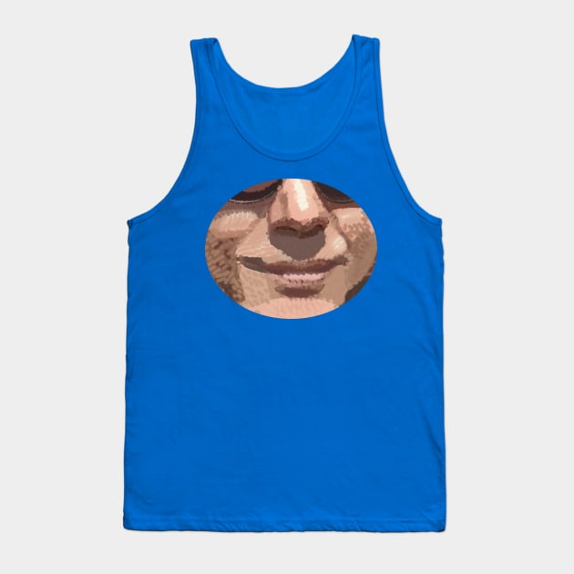 Male Face Tank Top by ellenhenryart